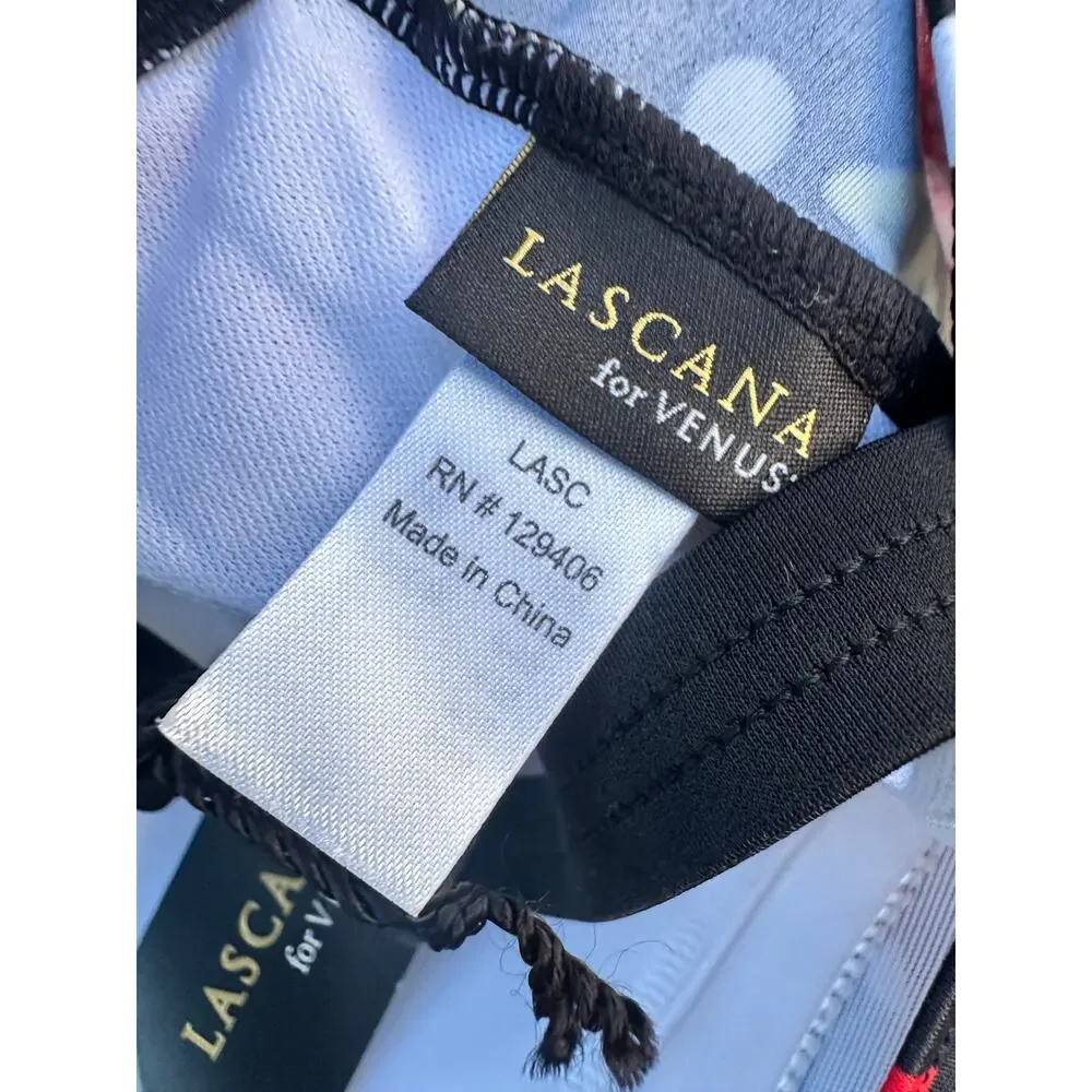 Lascana Venus Black Floral Print Swim Suit – New with Tags – Size 12